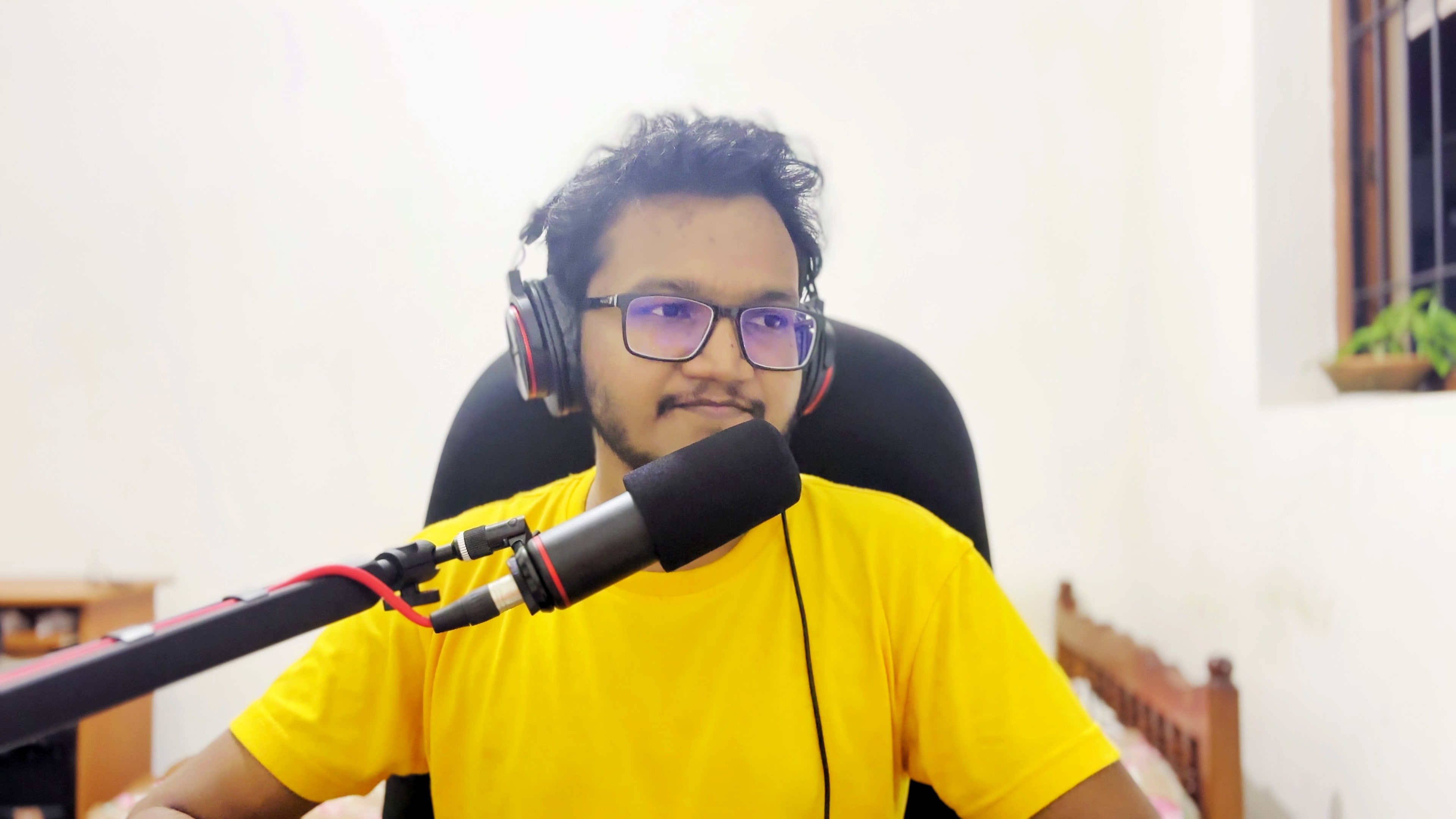 Me recording content for YouTube